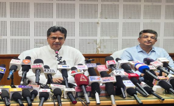 Tripura CM Dr Manik Saha holds press briefing on 